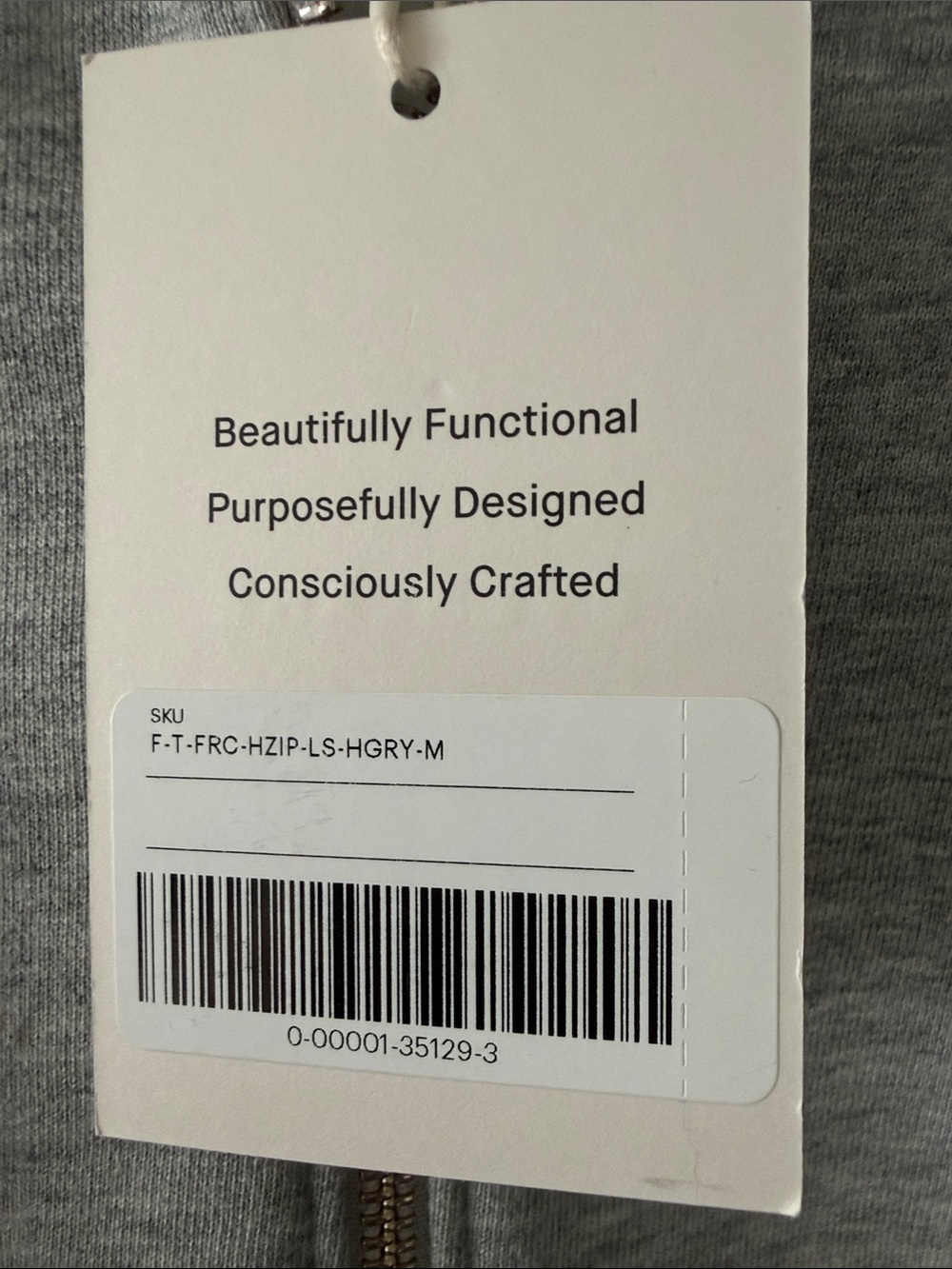 Everlane Gray Quarter-Zip Sweatshirt - Picture 3 of 5